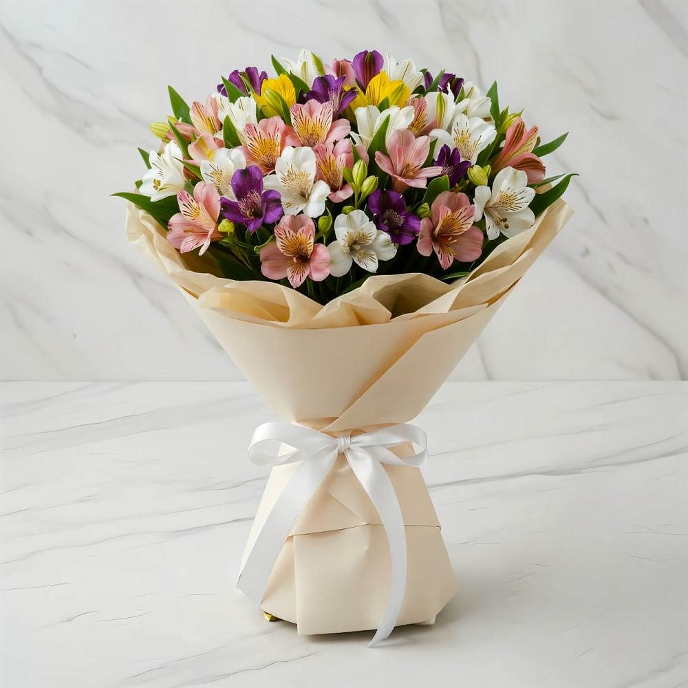 Букет цветов из: Альстромерии в Черноисточинске