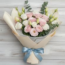 Букет цветов из:  Лизиантусы в Черноисточинске