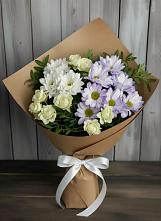 Букет цветов из:  Хризантемы и Розы в Черноисточинске