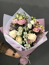 Букет цветов из:  Альстромерии, Розы и Лизиантусы #REPLACE_PRED# Черноисточинске