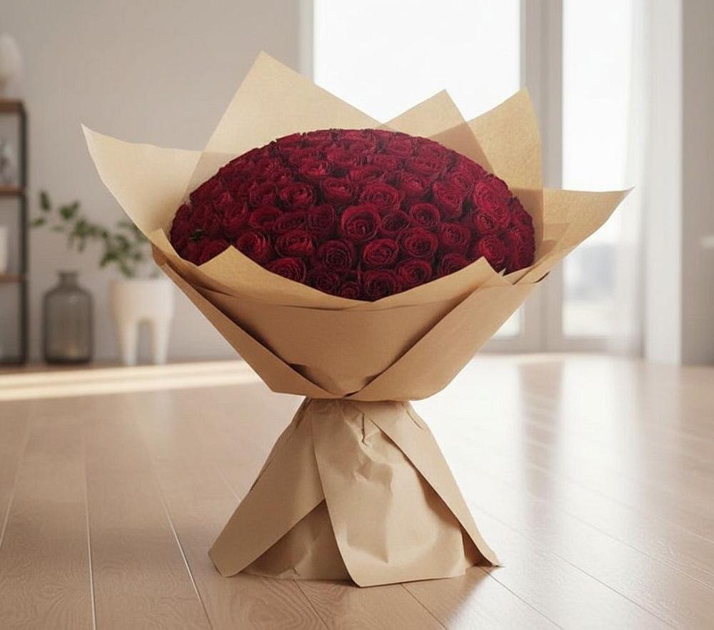 Букет 101 Красная роза в Черноисточинске