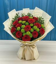 Букет цветов из:  Розы и Хризантемы в Черноисточинске