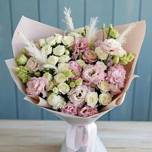 Букет цветов из:  Альстромерии и Розы #REPLACE_PRED# Черноисточинске