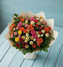 Букет Микс из разноцветных кустовых роз #REPLACE_PRED# Черноисточинске